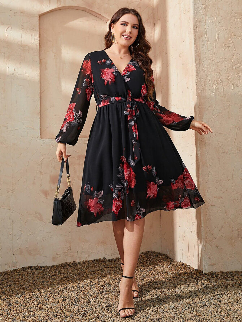 Vestido Feminino Transpassado Venise Plus Size
