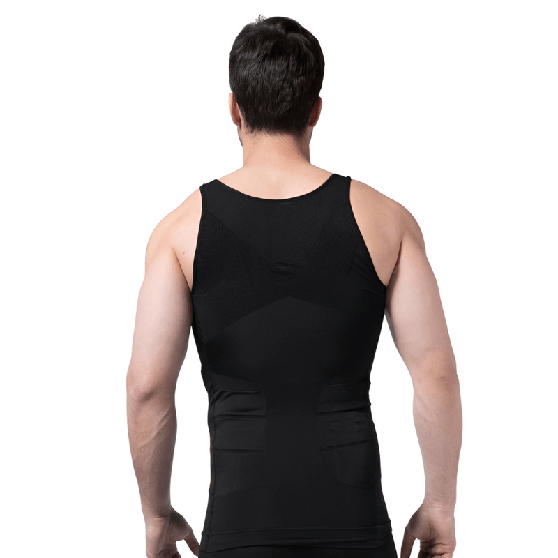 Camisa de Compressão Masculina Fit Shape Pro® Ultrafina: Postura e Modelagem Corporal